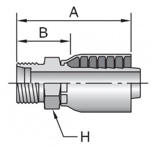 Male Metric L-Rigid (24° Cone) | No-Skive Assembly Fitting