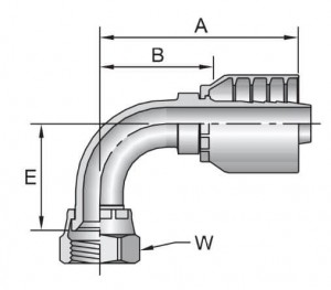 Female JIC 37° Swivel / 90° Elbow – Short Drop Fitting | Leak-Free Connections