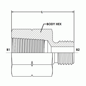 FP-MM Metric Steel Coupling | ANSI B1.20.3 | ISO 9974 Thread
