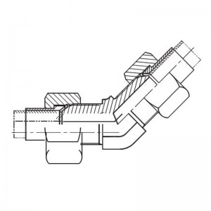 74° Cone – 45° Elbow JIC Male Adapter | Leak-Free Fitting
