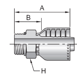 Male SAE Straight Thread with O-Ring – Rigid | Permanent Hose Connection