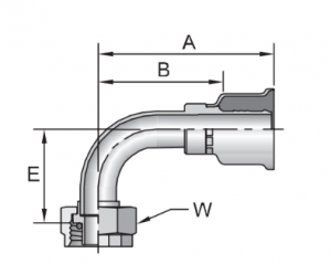 Female Compressor – Swivel – 90° Elbow | Reliable Crimp Design for Efficient Performance
