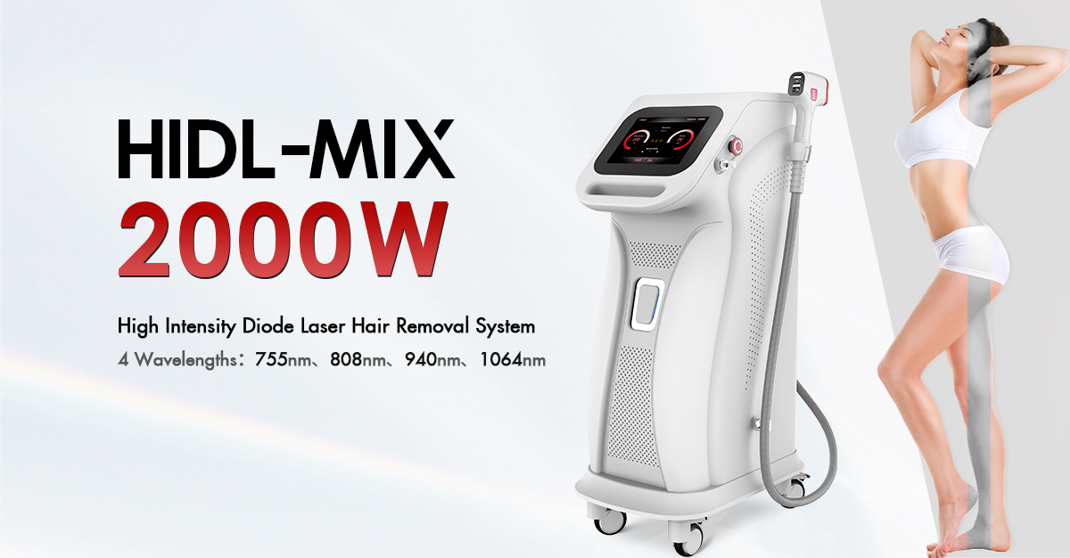 professional 4 wavelength 808Nm diode laser hair removal machine