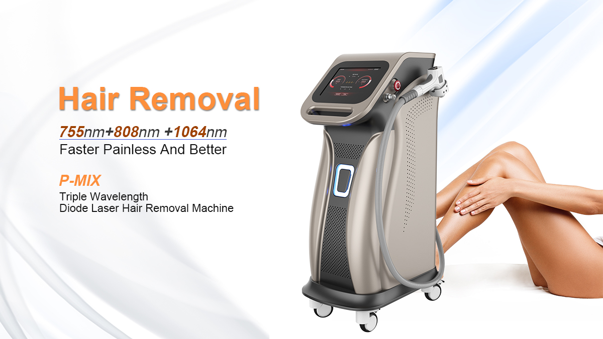Advantages of P-MIX 755 808 1064nm Diode Laser Hair Removal Machine