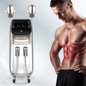 Hiemt muscle building body shaping machine with body arms pelvic handpieces