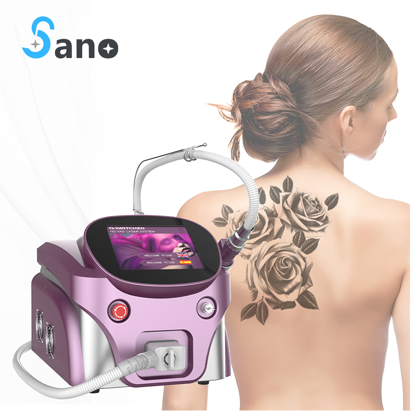 portable picosecond nd yag laser tattoo removal machine