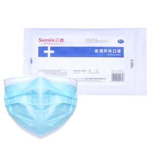 Medical surgical mask for single use
