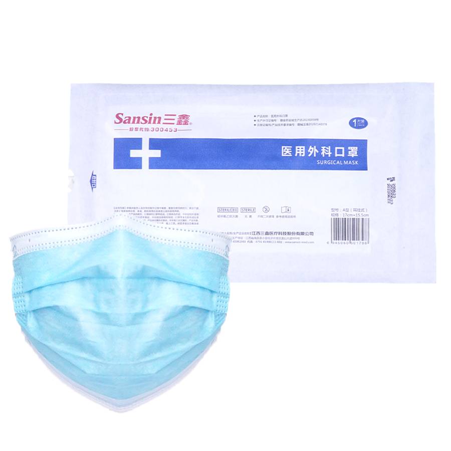 Wholesale Dealers of Medca Alcohol Prep Pads - Medical surgical mask for single use – Sanxin