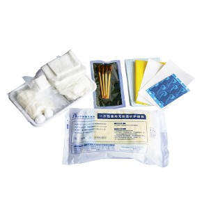 Disposable sterile surgical hemodialysis nursing kit