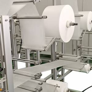 Automatic high speed nose printing folding mask machine
