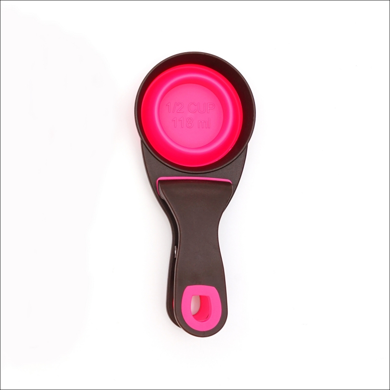 Collapsible Pet Scoop Silicone Measuring Cups