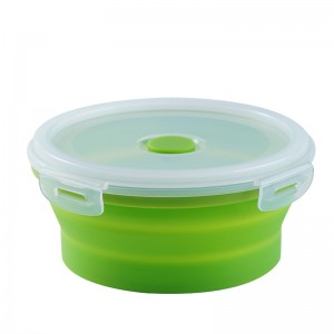 Collapsible Silicone Bowl With Lid Bpa Free Oven Safe