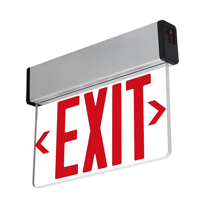 UL Listed Edge-lit Aluminum LED Emergency Exit Sign – Bright and Efficient