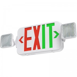Dual Color Switchable LED Emergency Exit Combo-SASELUX Lighting From China