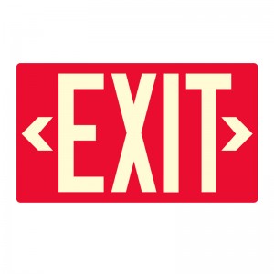 Photoluminescent Traffic Emergency Exit Signage