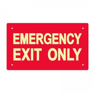 Photoluminescent Exit Sign Glow In The Dark