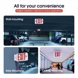 US Standard Commercial LED Emergency Exit Sign Lighting