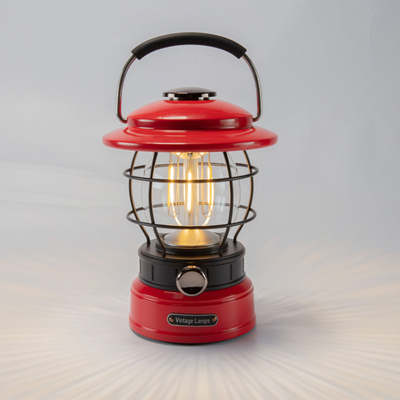 2024 Newest Retro Style LED Camping Tent Lantern for Outdoor Adventures
