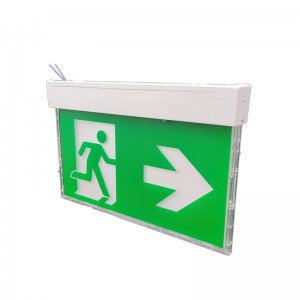 CE CB SAA Newest Edge Lit Running Man Emergency Exit Sign Recessed/Wall/Hanging/Flag Mounting Accessories