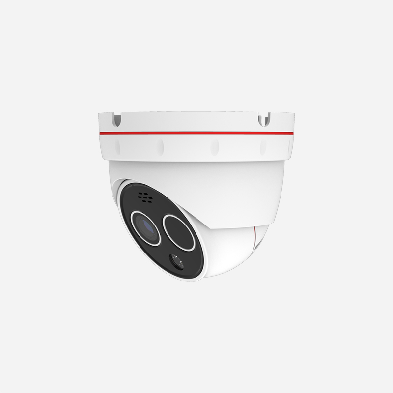 256x192 12μm Thermal and 5MP Visible Bi-spectrum Dome Camera