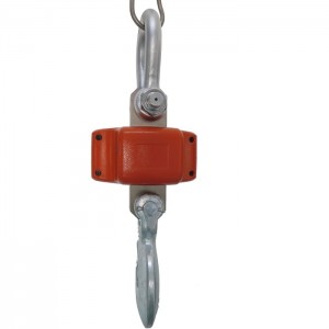Light weight diecasting housing electronic crane lift scale with fixed hook and shackle