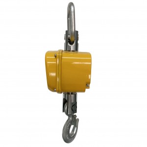 Light weight design diecasting housing electronic crane scale with rotated hook and shackle