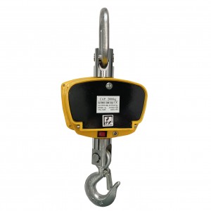 Light weight design diecasting housing electronic crane scale with rotated hook and shackle