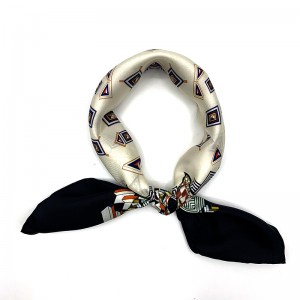 100 silk twill Luxury scarf custom printing 53*53 scarves for women