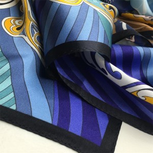 Direct Factory Custom Luxury Designer Headscarf 14MM Silk Satin Scarf 2022 Custom  Printed Square Spring Scarfs 