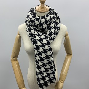 cashmere scarf lady Dog Tooth 60*200cm Long warm yarn-dyed scarf Winter Shawls