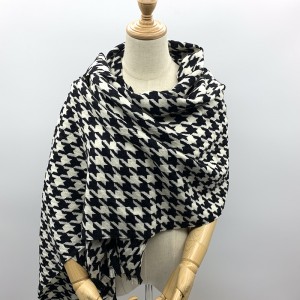 cashmere scarf lady Dog Tooth 60*200cm Long warm yarn-dyed scarf Winter Shawls