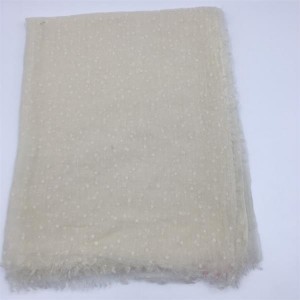 China Gold Supplier For Neck Wool Scarf - Fashion Custom Fringe Dyed Flocking Winter Knit Cashmere Scarves Soft Wool  Scarf Women – JIECHEN