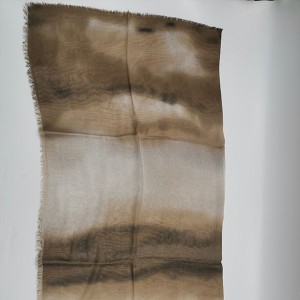Earth Grey Gradient Modal Silk Blended Scarf Shawl