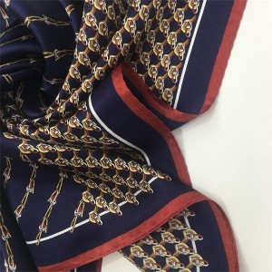 Pure Silk Twill Chain Designer Neck Warmer Custom Scarf