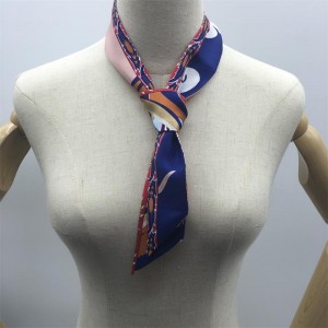 High Class Dmall Neck Ribbon Streamer Narrow Silk Scarf Twill Wrapped Package Tape