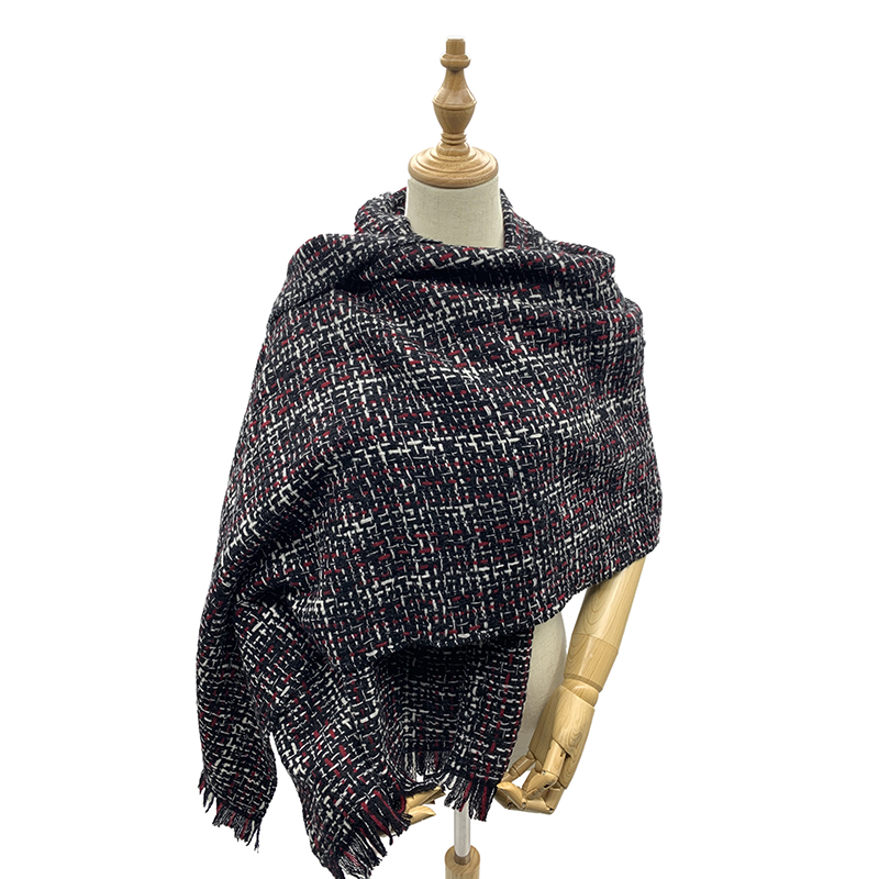 cashmere scarf lady 60*190cm Long warm yarn-dyed scarf Winter Shawls Featured Image