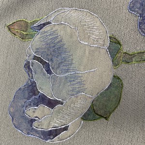 Luxury cashmere silk blended handmade embroidery dyed scarf