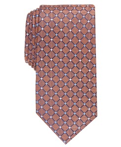 Woven Micro Fiber Polyester Necktie Small Dots with Check Rich Color