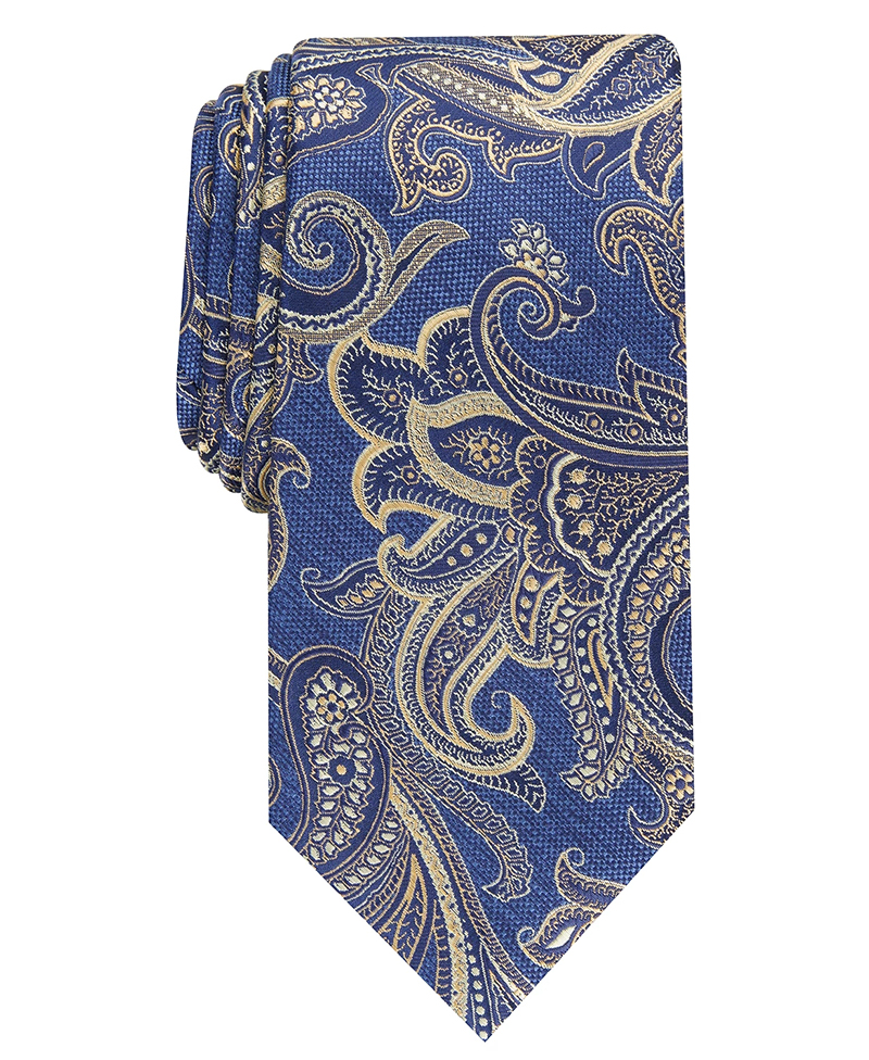 China OEM Gold Necktie Wedding Exporters –  Fine Paisley Pattern Micro Fiber Necktie Jacquard Tie  – Fuside