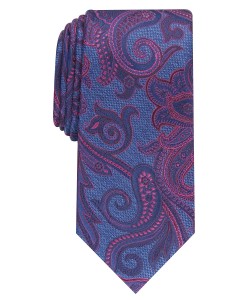 Fine Paisley Pattern Micro Fiber Necktie Jacquard Tie