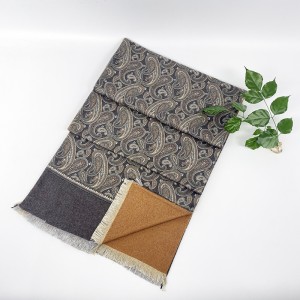 Double Layer Printing Brushed Scarfs Winter Collection