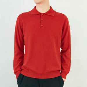 inner mongolia pure cashmere knitted Men’s Sweaters custom plain color knit men cashmere pullover sweater