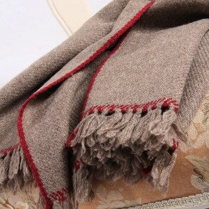 handmade twisted custom logo design men wool scarf winter neck warmer luxury soft 100% lambs wool scarves shawl for women