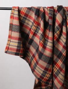 inner mongolian manufacturer wholesale PURE Wool tartan Blanket winter WOVEN plaid wool thermal throw