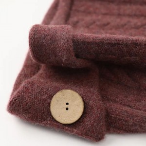 inner mongolia manufacturer wholesale cuffed cashmere beanie winter women warm hat