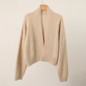 natural color cable knitted plus size women’s sweater cardigan women ladies girls jumper winter oversize cashmere coat