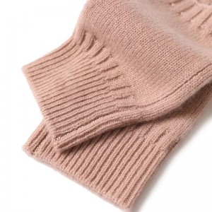 custom design men winter knitted fingerless cashmere mitten gloves women woolen fashion cute warm luxury half finger hand gloves