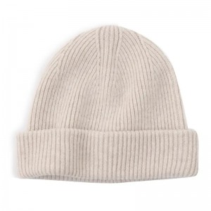 custom cute luxury warm wool knitted beanie blanks Winter cashmere bennie caps women 100% pure wool beanie hats with custom logo
