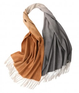 2021 winter gradient color cashmere ladies scarf custom design luxury elegant fashion cashmere scarves shawl for women