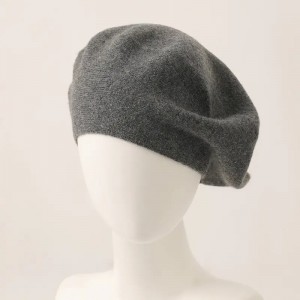 designer fashion cashmere women winter hat custom logo ladies warm computer knitted cashmere beret beanie cap